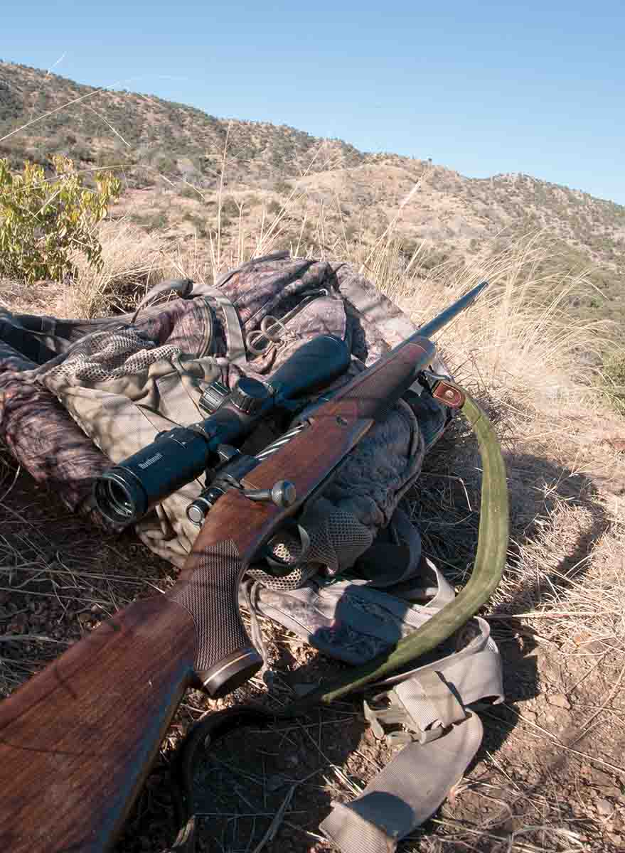 Walnut stocks are not limited to use on high-dollar rifles. The Mossberg Revere .30-06 is stocked with a piece of European walnut and includes a rosewood forend and grip cap.